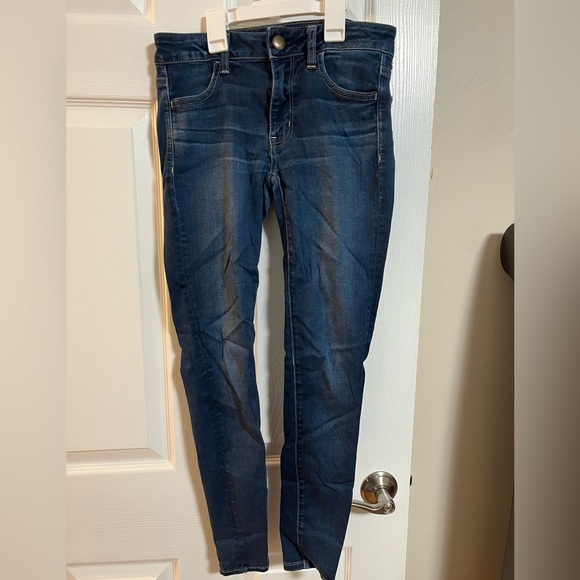 AMERICAN EAGLE Blue Women's super stretch Jeggings - Picture 1 of 2